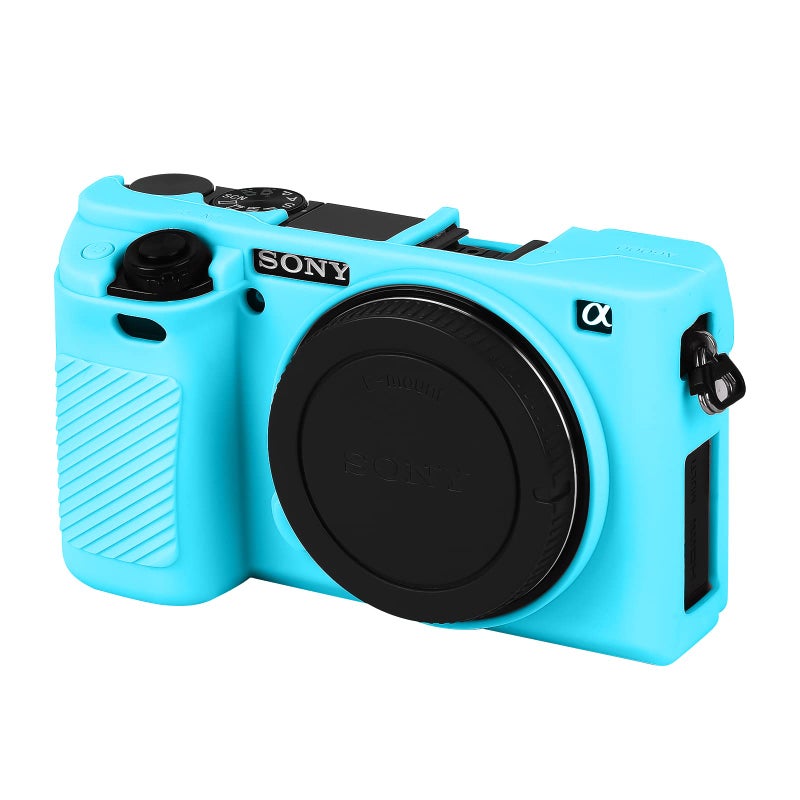 Easy Hood Case for Sony Alpha A6000 ILCE-6000 Digital Camera, Anti-Scratch Soft Silicone Housing Protective Cover Protector Skin (Blue) - Image 1
